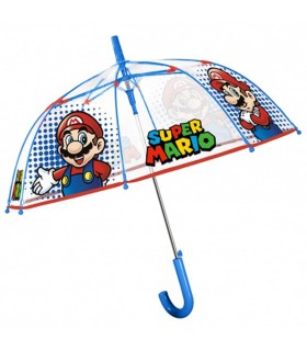 Parasolka dziecięca głęboka przezroczysta automatyczna Perletti SUPER MARIO