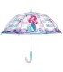Głęboka parasolka damska Perletti przezroczysta SYRENKI