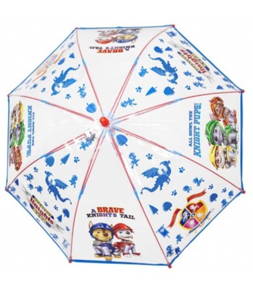 Głęboka parasolka damska Perletti przezroczysta PSI PATROL