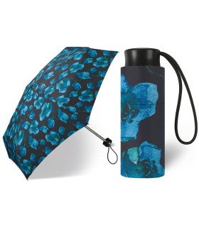 Kieszonkowa, ultra mini parasolka Happy Rain 16 cm w kwiaty