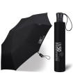 Parasolka do torebki przeciwsłoneczna  UV SPF 50 Happy Rain, automatyczna, czarna