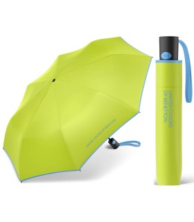 Automatyczna parasolka Benetton z kontrastową lamówką