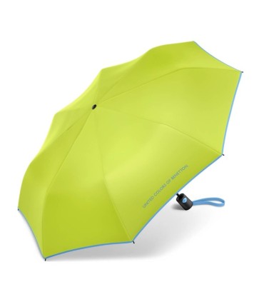 Automatyczna parasolka Benetton z kontrastową lamówką