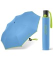 Automatyczna parasolka do torebki BENETTON z kontrastową lamówką, niebieska