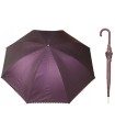 Długa bardzo mocna automatyczna parasolka marki Parasol metaliczna fioletowa