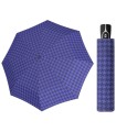 Automatyczna parasolka damska do torebki DOPPLER Fiber Magic, niebieska pepitka