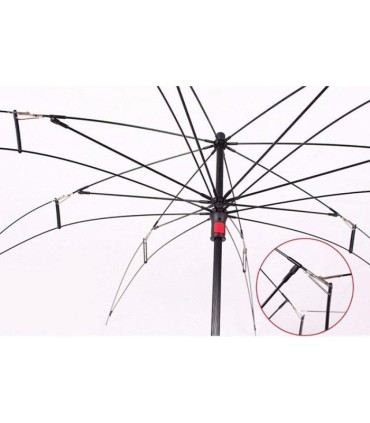 Parasol odwrócony "Revers" z pomarańczowym kwiatem