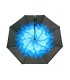 Parasol odwrócony "Revers" z niebieskim kwiatem