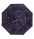 Parasol odwrócony "Revers" z motywem srebrnych gwiazdek