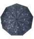 Otwierana i zamykana automatycznie parasolka damska Tiross – Srebrne Krople, granatowa