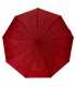 Otwierana i zamykana automatycznie parasolka damska Tiross – Srebrne Krople, bordowa