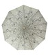 Otwierana i zamykana automatycznie parasolka damska Tiross – Srebrne Krople, ecru
