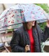 Automatyczny głęboki przezroczysty lekki wytrzymały parasol PERLETTI wiśnie
