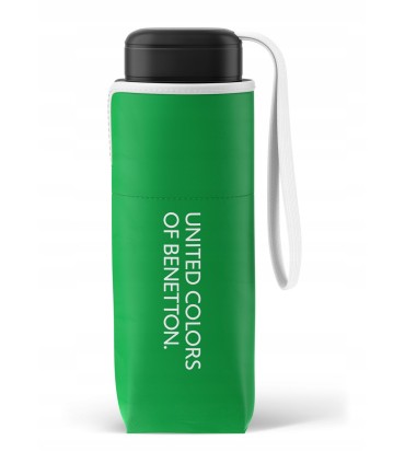 Parasolka do kieszeni lub torebki 17 cm składana na 5 BENETTON, zielona