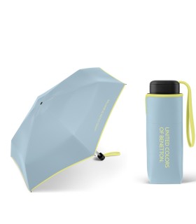 Parasolka do kieszeni lub torebki 17 cm składana na 5 BENETTON, szara