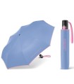 Automatyczna parasolka do torebki BENETTON z kontrastową lamówką, niebieska