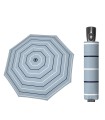 Automatyczna parasolka damska do torebki DOPPLER Fiber Magic, niebieska w paski