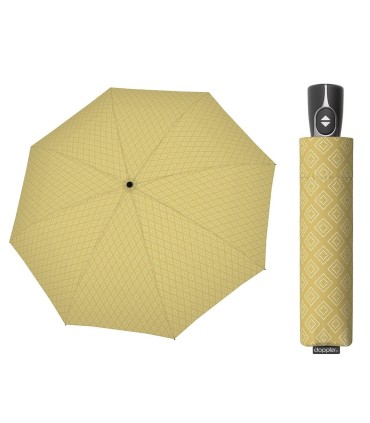 Automatyczna parasolka damska do torebki DOPPLER Fiber Magic, żółta