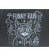 PARASOLKA DŁUGA AUTOMATYCZNA 98 CM, CZARNA, FUNNY RAIN KOT