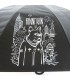 PARASOLKA DŁUGA AUTOMATYCZNA 98 CM, CZARNA, FUNNY RAIN PIES