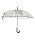 PARASOLKA DŁUGA AUTOMATYCZNA 98 CM, MLECZNA, FUNNY RAIN KOT