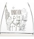 PARASOLKA DŁUGA AUTOMATYCZNA 98 CM, MLECZNA, FUNNY RAIN KOT